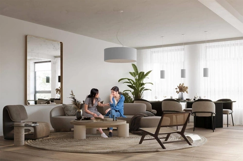 Stropní svítidlo Otto 50 bílá moderní kulatá do obýváku, ložnice nebo kuchyně