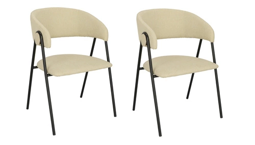 Sada 2 béžových židlí Larisa