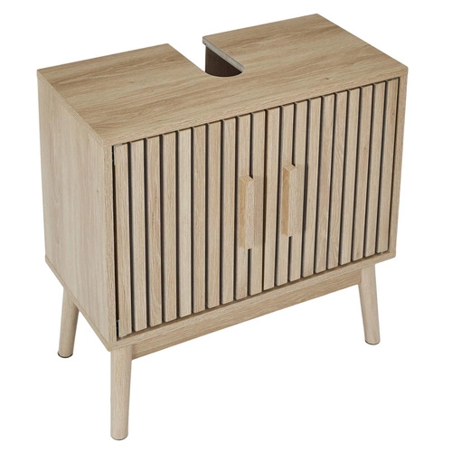 Koupelnová skříňka pod umyvadlo Klaus 60 cm dřevěná přírodní moderní Intesi