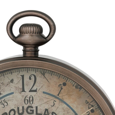 Nástěnné hodiny vintage kulaté Atmosphera Awa 27 cm měděné do obýváku