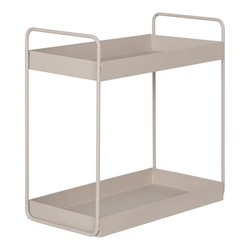 Kovová nástěnná police Rabo béžová Intesi moderní police na knihy a dekorace do obýváku