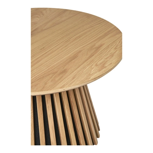 Kulatý konferenční stolek Osaka 70 cm dubový skandinávský do obýváku Intesi