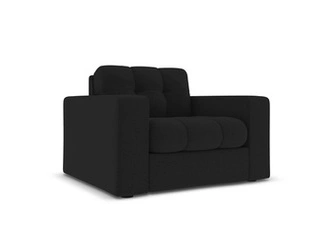 Křeslo Justin Černá strukturovaná tkanina