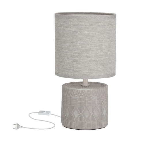 Dina stolní lampa skříňová lampa 1x40W E14 šedá