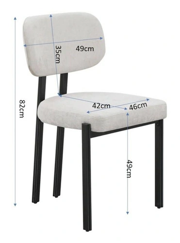 Jídelní čalouněná židle Sila z béžového sametu, moderní do jídelny a obýváku