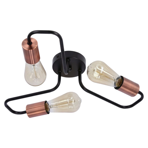 Závěsná lampa Herpe 3x60W E27 černá