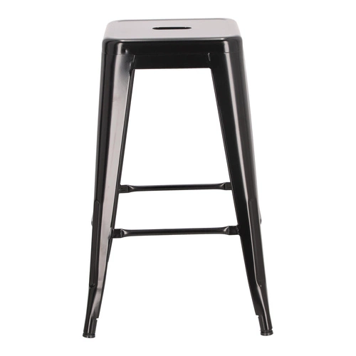 Barová židle Paris 66 cm černá inspirovaná Tolix OUTLET