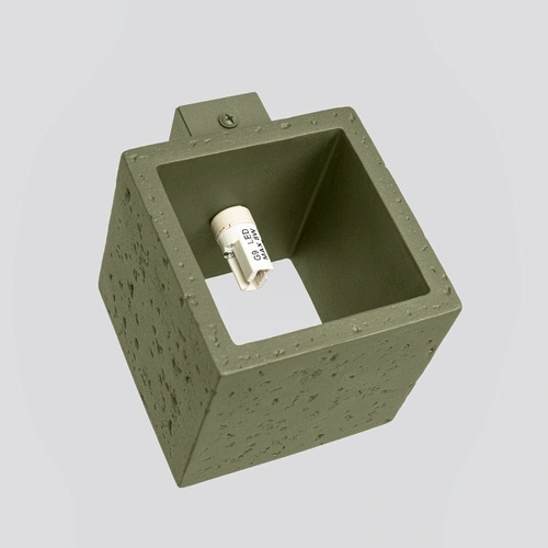 Nástěnné svítidlo QUAD betonové zelené olivové moderní do obývacího pokoje a ložnice