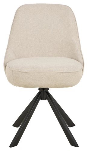 Otočná béžová čalouněná jídelní židle Carlton Actona