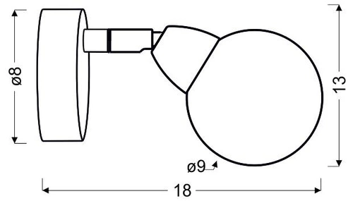 Nástěnné LED svítidlo Bolo moderní stříbrné s nastavitelnou hlavicí do obýváku a ložnice CANDELLUX