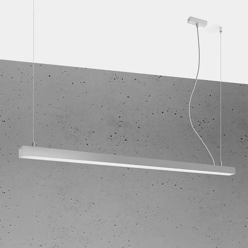 Závěsné LED svítidlo Pinne 150 šedé moderní do kuchyně, jídelny a nad ostrůvek