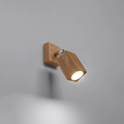 Dřevěné nástěnné svítidlo KEKE dub moderní do obýváku a ložnice Sollux Lighting