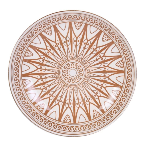 Keramický jídelní talíř Mirage Red 25 cm orientální červený do jídelny Intesi