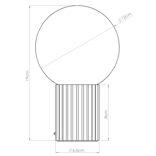 Moderní bílá stolní lampa HALO Sollux Lighting z hliníku a skla do ložnice nebo obývacího pokoje
