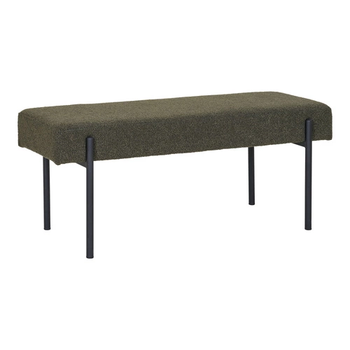 Lavice Swindon boucle zelená/černá