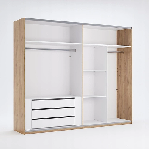 Bílá komoda se zásuvkami Intesi moderní do posuvné skříně Tissa 72 cm