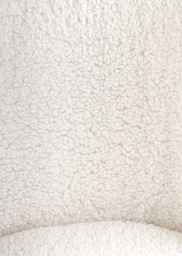 Jídelní čalouněná židle Leonore boucle krémová se zlatými nohami Intesi elegantní