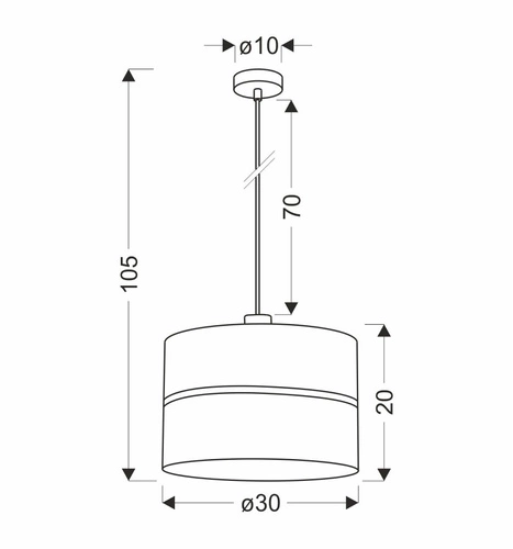 Assam závěsná lampa černá+zlatá 1x60W E27 stínidlo černé+zlatý pruh