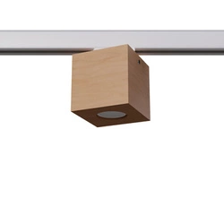 Stropní svítidlo QUAD přírodní dřevo GU10 4000K 7W 530lm #W