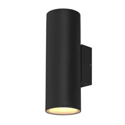 Venkovní nástěnné svítidlo Primula zahradní lampa fasádní trubka 14,5x31cm černá 2x60W E27 PAR30 IP65