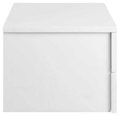 Závěsný noční stolek Actona Avignon 37 cm, bílý, moderní se 2 zásuvkami do ložnice