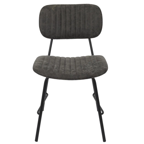 Jídelní židle Taylor Intesi moderní šedá čalouněná na kovových nohách