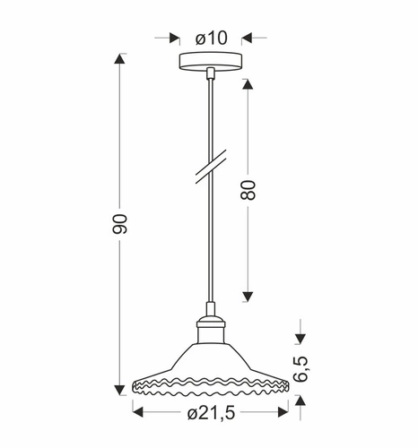Závěsné svítidlo Geneva skleněné průhledné zlaté nad jídelní stůl do obývacího pokoje 21 cm