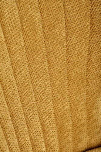 Čalouněná jídelní židle Odile Intesi hořčicová moderní na černých nohách