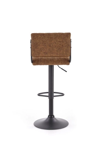 Židle barová Victis slim hnědá/černá