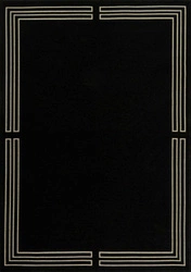 Koberec do obýváku Royal Black 160x230 moderní glamour snadno čistitelný protiskluzový Carpet Decor