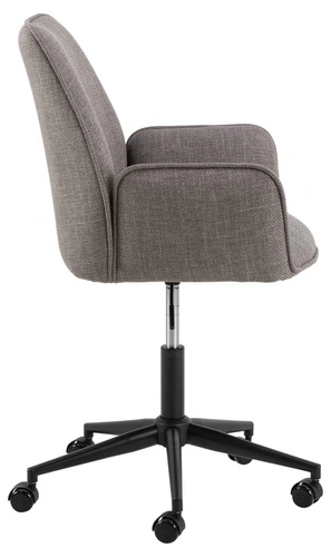 Kancelářská židle Glenda pohodlná otočná čalouněná šedá k psacímu stolu