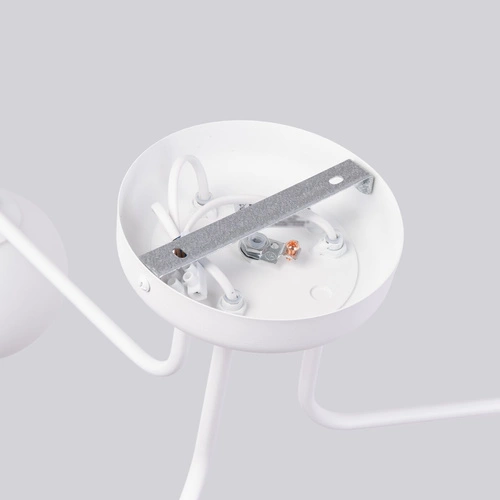 Stropní lustr ASTRAL 3 bílá koule minimalistický do obýváku a ložnice 62 cm