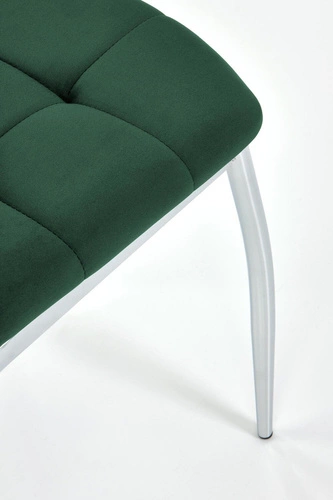 Čalouněná jídelní židle Melani zelený samet moderní glamour Intesi