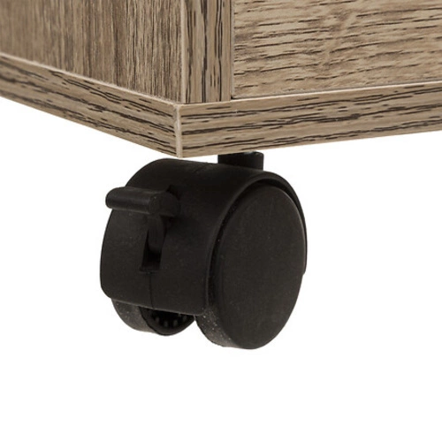 Noční stolek 33 cm se 2 zásuvkami na kolečkách, moderní, přírodní – 5five simply smart