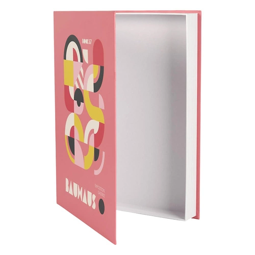 Intesi Bauhaus růžová dekorační krabice kniha kartonová do ložnice