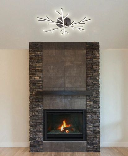 LED stropní svítidlo Samos 70 černé moderní do obýváku a ložnice 4000K CANDELLUX