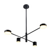 CLEX - 4P LED závěsné svítidlo černé 100 cm