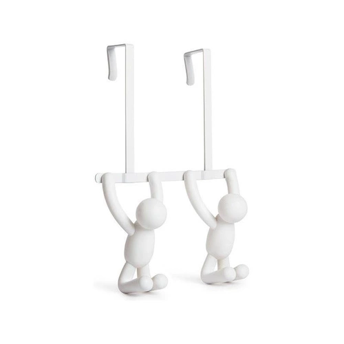 Umbra Buddy bílý závěsný věšák na dveře moderní matný dekorativní do předsíně