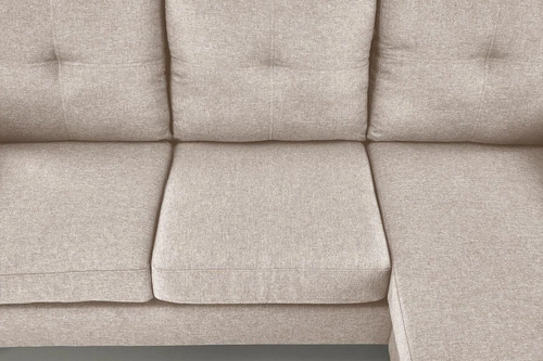 Pohovka s podnožkou Kahs béžová