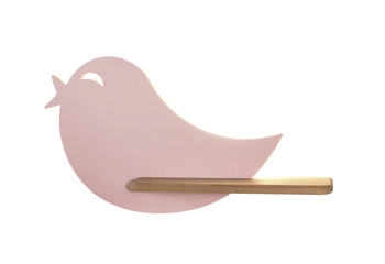 Nástěnné svítidlo Bird lamp 5W LED 4000K iq kids pink