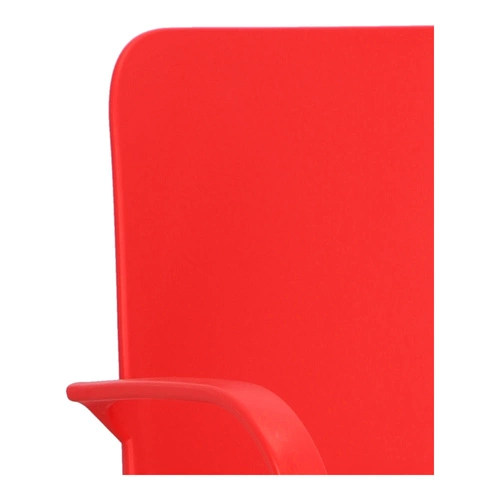 Zahradní židle s područkami Ginevra SCAB Design červená, stohovatelná moderní z plastu