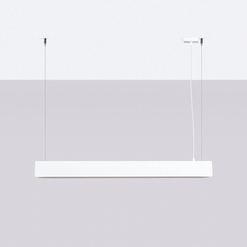 Moderní závěsné svítidlo SPARK bílá, výškově nastavitelné, do obýváku, kuchyně nebo nad ostrůvek 100 cm