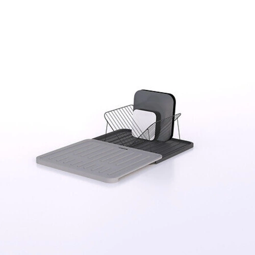 Odkapávač na nádobí šedý 5five simply smart obdélníkový s vyjímatelnou miskou 58 cm