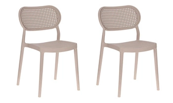 Sada 2 židlí Bilto taupe