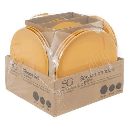 18dílné nádobí Colorama žluté