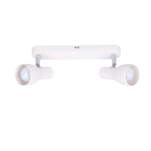 Stropní svítidlo Picardo bílé kovové nastavitelné do obýváku kuchyně a jídelny 2bodové