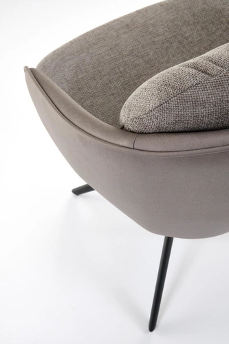 Otočná židle Arleth Intesi čalouněná šedá s područkami do kanceláře a obýváku