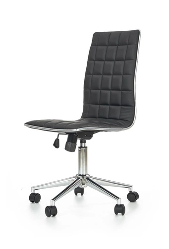 Ergonomická kancelářská židle Mapet černá kožená otočná s nastavitelnou výškou do kanceláře Intesi