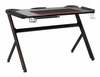 Herní stůl Jayce černý moderní pro práci a hraní s držákem na nápoj Intesi 120x60 cm