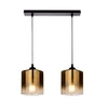 Stropní lampa Serena černá 2x40 E27 zlaté stínítko